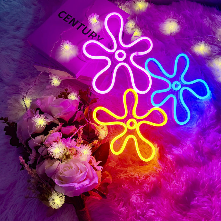 Trinx Eliaas 15'' Floral Themed Neon Sign | Wayfair